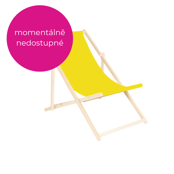 Plážové lehátko Žlutá